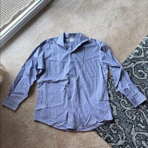 Brooks Brothers Men's Blue Checkered Shirt